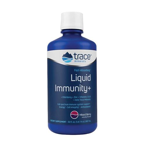 Trace Minerals Tekuté vitamíny na posilnenie imunity (887 ml, Zmes lesných plodov)