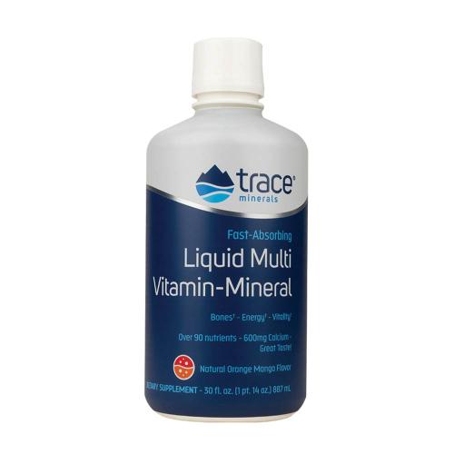 Trace Minerals Tekuté vitamíny a minerály (887 ml, Pomaranč a mango)