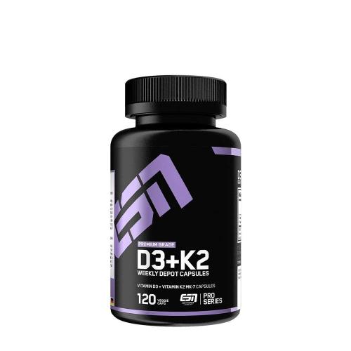 ESN Vitamín D3+K2 (120 Veggie Kapsula)