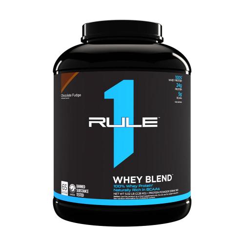 Rule1 Whey Blend Zmiešaný srvátkový proteínový prášok  (2280 g, Čokoládový fondán)