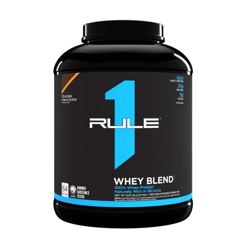 Rule1 Whey Blend Zmiešaný srvátkový proteínový prášok  (2270 g, Čokoládové arašidové maslo)