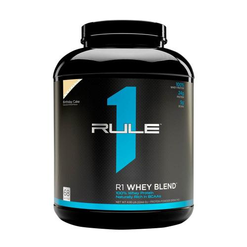 Rule1 Whey Blend Zmiešaný srvátkový proteínový prášok  (2244 g, Birthday Cake)