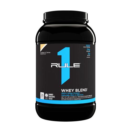 Rule1 Whey Blend Zmiešaný srvátkový proteínový prášok  (884 g, Čokoládové sušienky a krém)