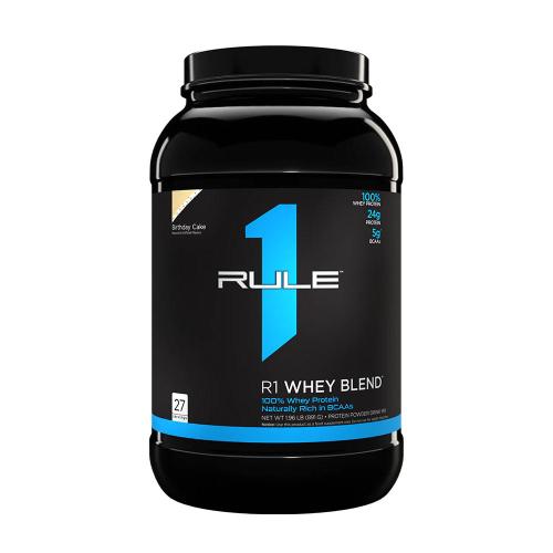 Rule1 Whey Blend Zmiešaný srvátkový proteínový prášok  (891 g, Birthday Cake)