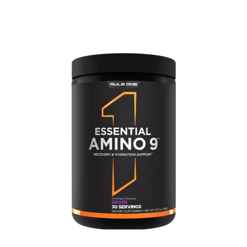 Rule1 Essential Amino 9 Prášok esenciálnych aminokyselín  (345 g, Hrozno)