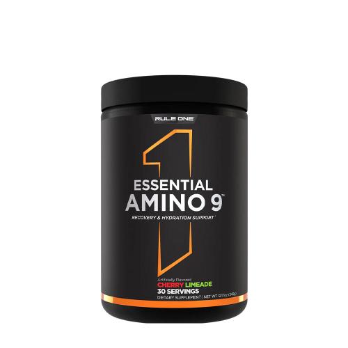 Rule1 Essential Amino 9 Prášok esenciálnych aminokyselín  (345 g, Čerešňová limonáda)