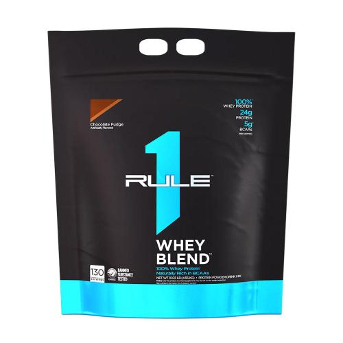 Rule1 Whey Blend Zmiešaný srvátkový proteínový prášok  (4550 g, Čokoládový fondán)