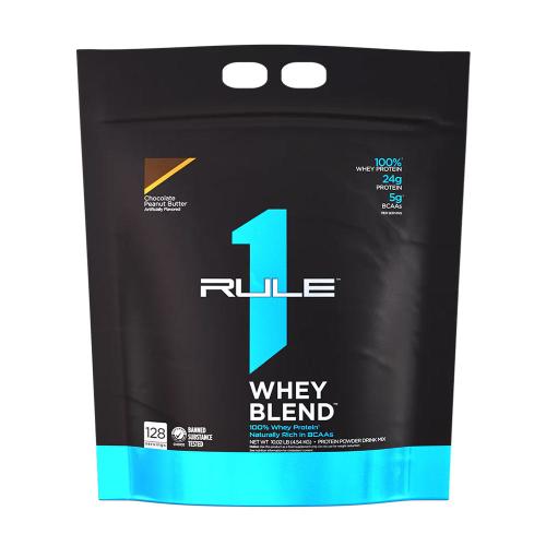 Rule1 Whey Blend Zmiešaný srvátkový proteínový prášok  (4540 g, Čokoládové arašidové maslo)