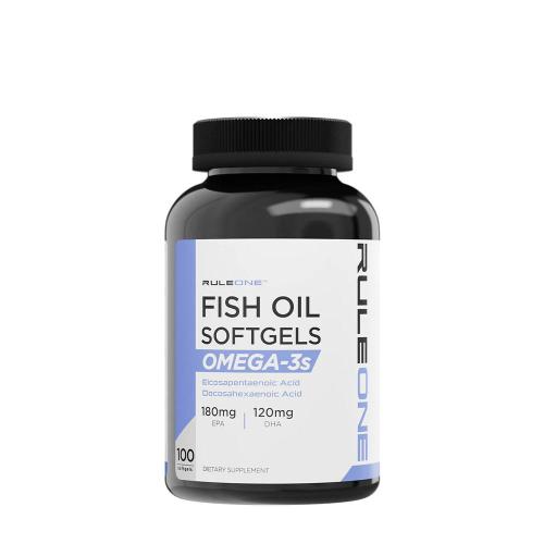 Rule1 Fish Oil - Omega-3  (100 Mäkká kapsula)