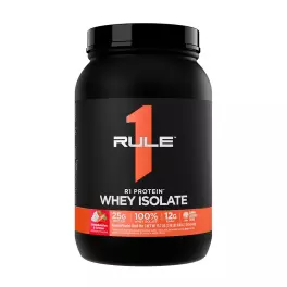 Rule1 R1 Protein Whey Isolate (900 g, Jahody a smotana)