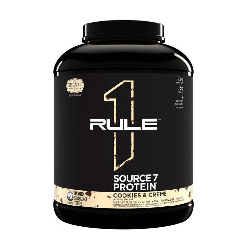 Rule1 Source 7 Protein (2280 g, Cookies and Cream Gelato)