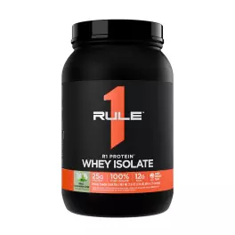   Rule1 R1 Protein Whey Isolate (896 g, Mätová čokoládová kúsky)
