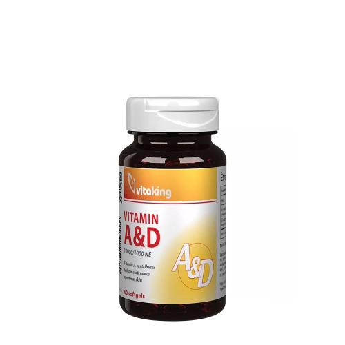 Vitaking Vitamin A&D 10,000/1,000 IU (60 Mäkká kapsula)