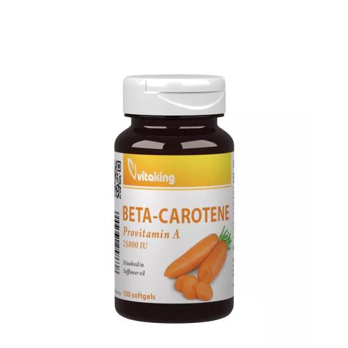 Vitaking Beta-Carotine Provitamin-A – 25,000 IU (100 Mäkká kapsula)