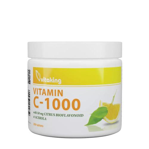 Vitaking Vitamin C 1000 mg with 50 mg Citrus Bioflavonoids and Acerola (200 Tableta)