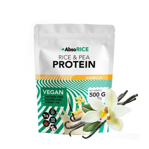 AbsoRICE Rice & Pea Protein - Vegan Protein Powder (500 g, Vanilka)