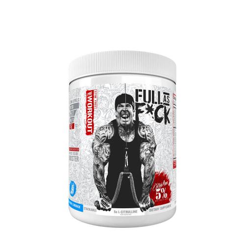 5% Nutrition Full As Fck Nitric Oxide Booster: Legendary Series (375 g, Modrá malinová limonáda)