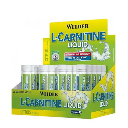 Weider L-Karnitín Liquid (20 x 25ml, Citrusové plody)