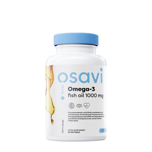 Osavi Omega-3 rybí olej - 1000 mg - citrónová príchuť (60 Mäkká kapsula)