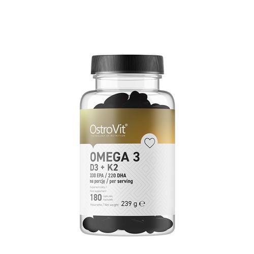OstroVit Omega 3 D3+K2  (180 Kapsula)