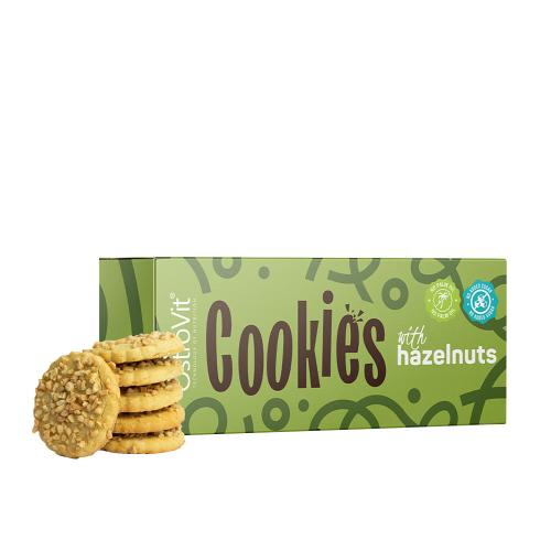 OstroVit Cookies s lieskovými orieškami - Cookies with hazelnuts (130 g)