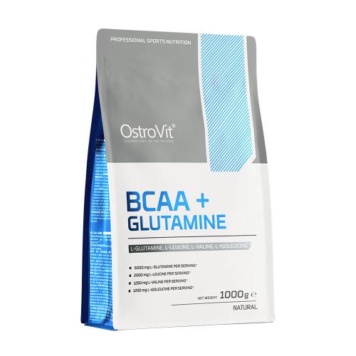 OstroVit BCAA + glutamín - BCAA + Glutamine (1000 g, Prírodné)