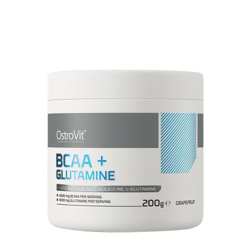 OstroVit BCAA + glutamín - BCAA + Glutamine (200 g, Grapefruit)