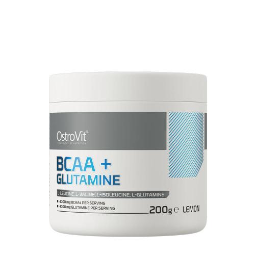 OstroVit BCAA + glutamín - BCAA + Glutamine (200 g, Citrón)