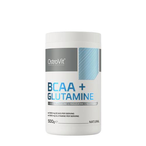 OstroVit BCAA + glutamín - BCAA + Glutamine (500 g, Prírodné)