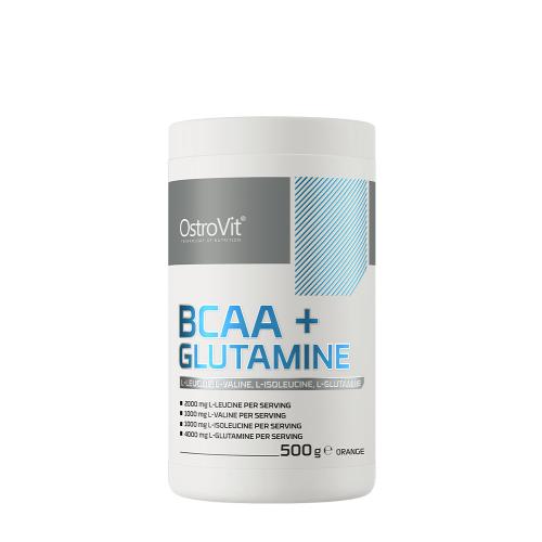 OstroVit BCAA + glutamín - BCAA + Glutamine (500 g, Pomaranč)