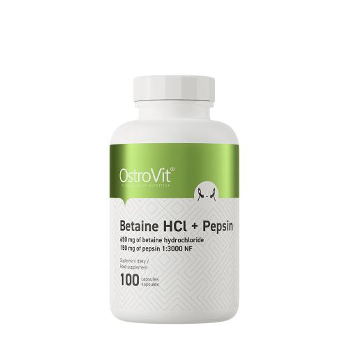 OstroVit Betaín HCL + pepsín - Betaine HCL + Pepsin (100 Kapsula)