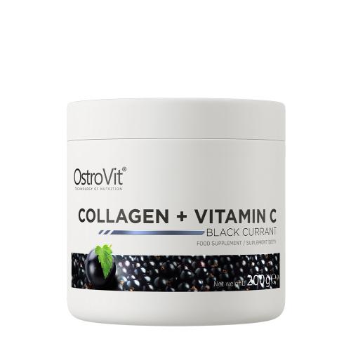 OstroVit Kolagén + vitamín C - Collagen + Vitamin C (200 g, Čierne ríbezle)