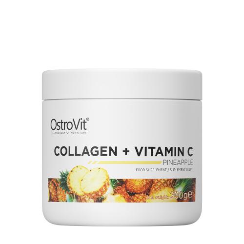 OstroVit Kolagén + vitamín C - Collagen + Vitamin C (200 g, Ananás)