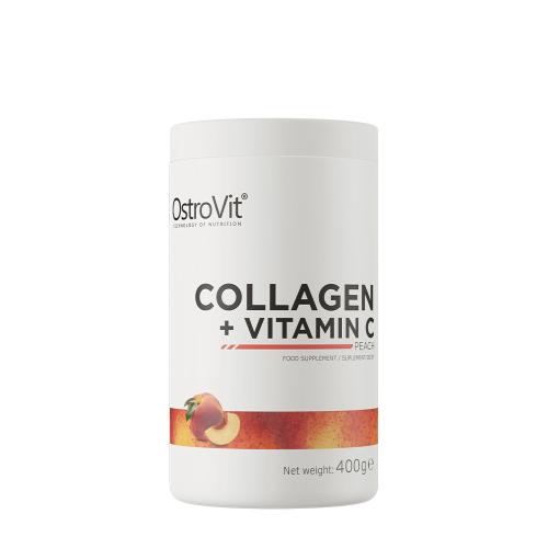 OstroVit Kolagén + vitamín C - Collagen + Vitamin C (400 g, Broskyňa)