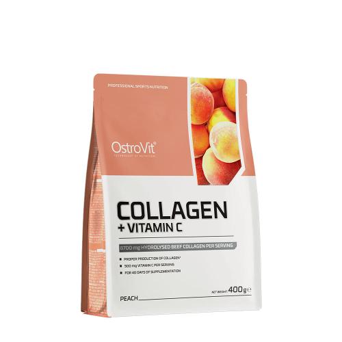 OstroVit Kolagén + vitamín C - Collagen + Vitamin C (400 g, Broskyňa)