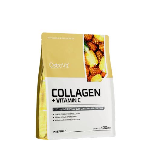 OstroVit Kolagén + vitamín C - Collagen + Vitamin C (400 g, Ananás)