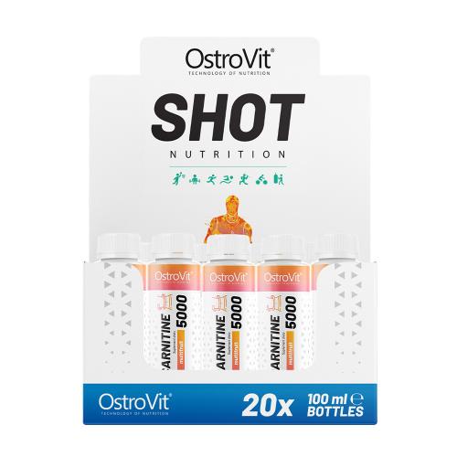 OstroVit L-Karnitín 5000 Shot Display - L-Carnitine 5000 Shot Display (20 x 100 ml)