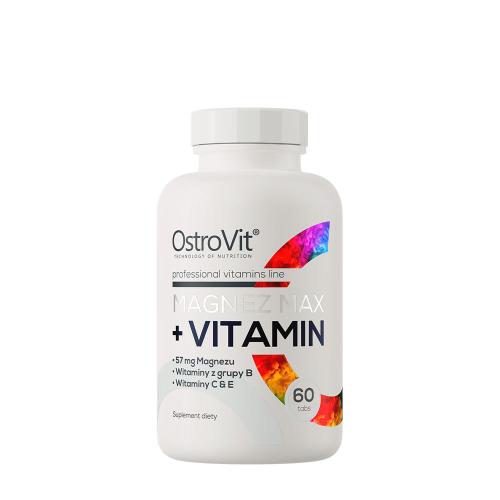OstroVit Magnez MAX + vitamín - Magnez MAX + Vitamin (60 Tableta)