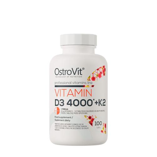 OstroVit Vitamín D3 4000 IU + K2 100 - Vitamin D3 4000 IU + K2 100 (100 Tableta)