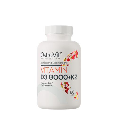 OstroVit Vitamín D3 8000 IU + K2 - Vitamin D3 8000 IU + K2 (60 Tableta)