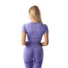 OstroVit Seamless Short-Sleeve Crop Top (S, Fialová)