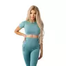 OstroVit Seamless Short-Sleeve Crop Top (S, Zelená)