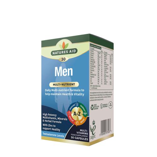Natures Aid Multi-vitamíny a minerály pre mužov  (30 Kapsula)