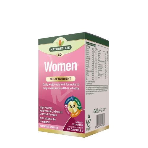 Natures Aid Multi-vitamíny a minerály pre ženy  (60 Kapsula)