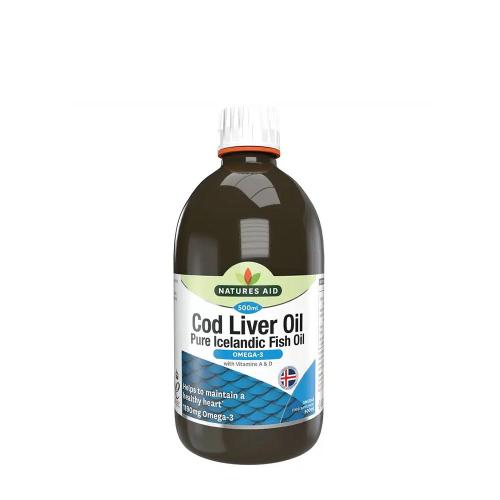 Natures Aid Olej z treščej pečene  - Cod Liver Oil (500 ml)