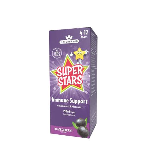 Natures Aid Super Stars Podpora imunity - príchuť čiernych ríbezlí  (150 ml)