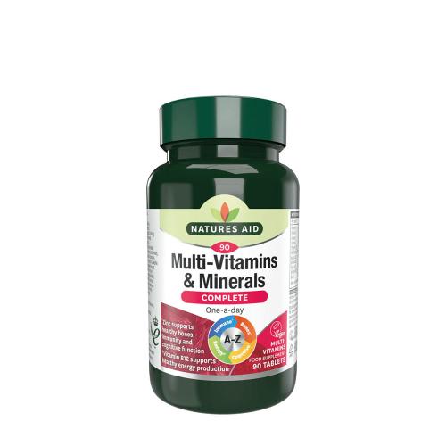 Natures Aid Kompletné multivitamíny a minerály - Complete Multi-Vitamins & Minerals (90 Tableta)