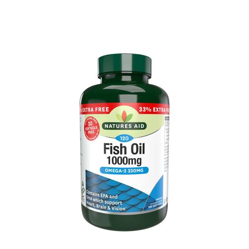 Natures Aid Rybí olej 1000 mg - Fish Oil 1000mg (120 Mäkká kapsula)