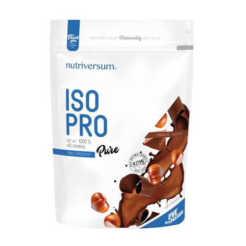 Nutriversum ISO PRO - PURE  (1000 g, Čokoláda a lieskové oriešky)