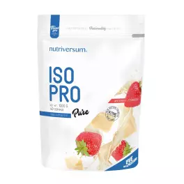  Nutriversum ISO PRO - PURE  (1000 g, Jahodová biela čokoláda)